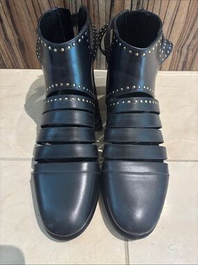 Studded Black Balenciaga Ankle Boots